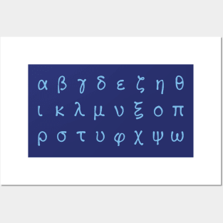 Greek Alphabet (lowercase) Posters and Art